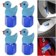 thumbnail image 4 of 4 Pack Cute Duck Glow in The Dark Tire Valve Caps Auto Tire Valve Stem Caps Decorative Tire Valve Caps for Cars Motorcycles and Bicycles (Blue), 4 of 11