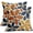 Blue Orange Yellow, variant on Navy Blue Yellow Grey Gray Pillow Covers 18x18 Set of 2 Geometric Art Flower Print Decorative Outdoor Pillowcases Abstract Floral Farmhouse Throw Cushion Case Decor for Couch Sofa Bed