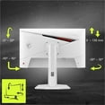thumbnail image 6 of MSI MAG 274QRFW X32 27" Class WQHD Gaming LCD Monitor - 16:9 - Black - 27" Viewable - Rapid IPS - 2560 x 1440 - 1.07 Billion Colors - FreeSync Premium - 300 Nit - 0.50 ms - 320 Hz Refresh Rate - Sw..., 6 of 19