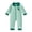 Green, variant on Baby Cotton Romper Jumpsuits Snap Button Down Long Sleeve Footless Sleep and Play Onesie(Green,6-12 Months)