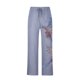 thumbnail image 4 of Pantalones largos de verano para hombre, de algodón y pierna ancha, deportivos con cordones estampados, informales, 4 of 7