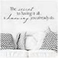 thumbnail image 3 of The Secret To Having It All Is Knowing You Already Do Vinyl Lettering Wall Decal Sticker, 3 of 4