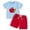 W16-Blue, variant on Ymyiu Boys Short Sets Toddler Baby Boy Clothes Beach Short Sleeve T-Shirt and Drawstring Shorts Set Summer Outfit 6-12 Months (Green,6-12 Months)