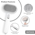 thumbnail image 3 of Pet Grooming Brush Aumuca Cat Brush para gatos de pelo largo/corto, 3 of 6