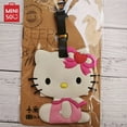 thumbnail image 4 of Sanrio Anime Hello Kitty Luggage Tags Suitcase Travel Tag Kawaii Kitty ID Address Holder Baggage Boarding Tag Portable Label Toy, 4 of 7