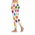 thumbnail image 2 of SUNENAT Funny Multicolored Polka Dots Women's Capri Leggings Stretchy Skinny Yoga Pants XL, 2 of 4