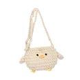 thumbnail image 3 of Bolso bandolera de punto para mujer, compacto y creativo, ideal para ir al trabajo, en verano y al aire libre. Beige, 3 of 9