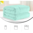 thumbnail image 5 of 1 Piece New Fluffy Pattern Comforter, 800 TC, 100% Egyptian Cotton, Full/Queen Size Aqua Blue Solid, 5 of 6