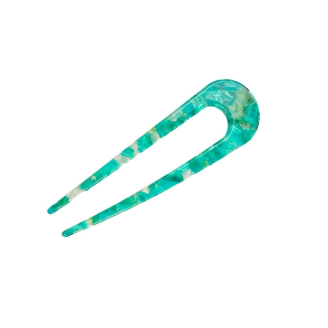 maskred Épingles à Cheveux en Acétate en Forme de U, Bijoux Multicolores à Clip, Accessoires de Modélisation pour Filles, Vert