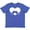 Vintage Royal Blue, variant on Inktastic Mustache Heart Youth T-Shirt