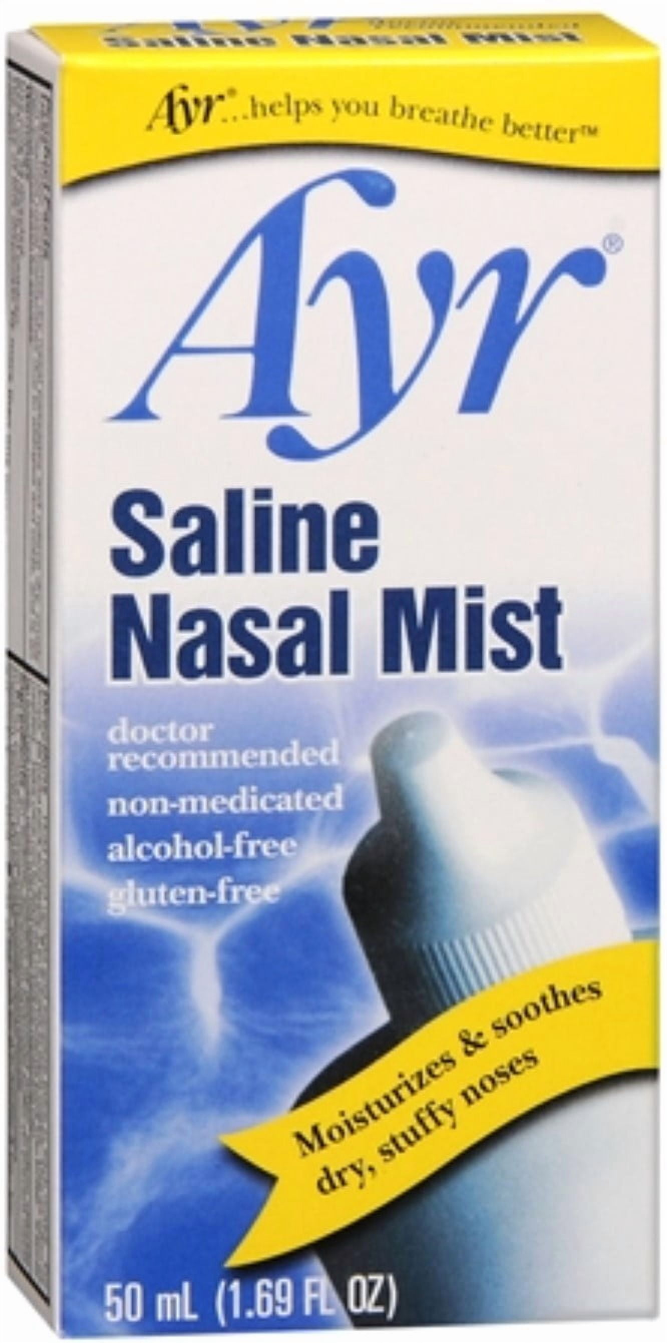 (6 pack) Ayr Saline Nasal Mist 50 mL