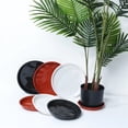 thumbnail image 7 of Plant Saucer, Plant Drip Trays, Plastic Plant Trays for Pots, Flower Pot Drip Trays for Indoors Outdoor, Flower Planters Trays, Terracotta, 6 Packs 8 Inches, 7 of 7
