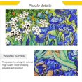 thumbnail image 2 of FREEAMG Puzzle 500 Pieces - Van Gogh Iris Wooden Jigsaw Puzzles for Family Games - Suitable for Teenagers and Adults, 20.5"x14.9", 2 of 7