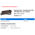 thumbnail image 2 of Expansion Tank - Compatible with 2001 - 2003 BMW 525i 2.5L 6-Cylinder 2002, 2 of 2