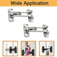 thumbnail image 2 of Aiteng 2Pcs Door Lock, Durable Door Security Latch, Extra Door Lock from Inside Suitable for Home and Hotel, Silver, 2 of 7