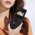 thumbnail image 3 of ELEHOLD Wallet Case for Samsung Galaxy Z Flip 6, Leather Long Shoulder Strap Card Slot Holder Purse Cover Crossbody Protective Case for Women Girls for Samsung Galaxy Z Flip 6,Black, 3 of 9