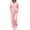 Pink, variant on Ekouaer Womens 2 Piece Silk Satin Pajama Set Long Sleeve Lounge Sets Button Down Shirts and Pants PJs Soft Sleepwear Sets