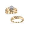 Forever Bride 10K YG FB 1/5 CTTW RND DIA TRIO SET