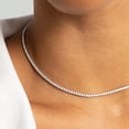 thumbnail image 2 of Collier de Tennis CZ en Argent Sterling, 2 of 5