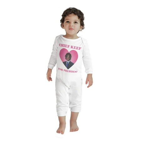 

Chief Keef Baby Crawler Boy Girl Rompers Bodysuit Long Sleeve Jumpsuit Playsuit One Piece Outfit Clothes