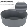 thumbnail image 5 of Gustave Silicone Slow Cooker Liners 7-8 QT Crockpot Liner Reusable Leakproof Oval Crock Pot Cooking Liners Divider Insert, Dishwasher Safe "Gray", 5 of 10