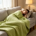 thumbnail image 4 of Summer Multi Layered Cotton Gauze Nap Blanket, Soft Breathable Air Conditioned Quilt for Bed Couch, Lightweight Travel Wrap, 4 of 6