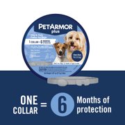 PETARMOR Plus Flea & Tick Collar for Dogs, One-Size-Fits-All Collar, 1 Count