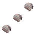 thumbnail image 3 of Tuque Style Bohème Hijab Imprimé Floral Turban Protection des Oreilles Bonnet Bleu Ensemble de 3, 3 of 6