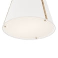 thumbnail image 6 of 52710WH Kichler Lighting Etcher - 1 Light Pendant-17 Inches Tall and 13 Inches Wide-White Finish, 6 of 8