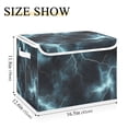 thumbnail image 5 of Yayeee Collapsible Cube Storage Bin with Lid Fabric Closet Decorative Basket with Handles, Lightning Pattern, 5 of 7
