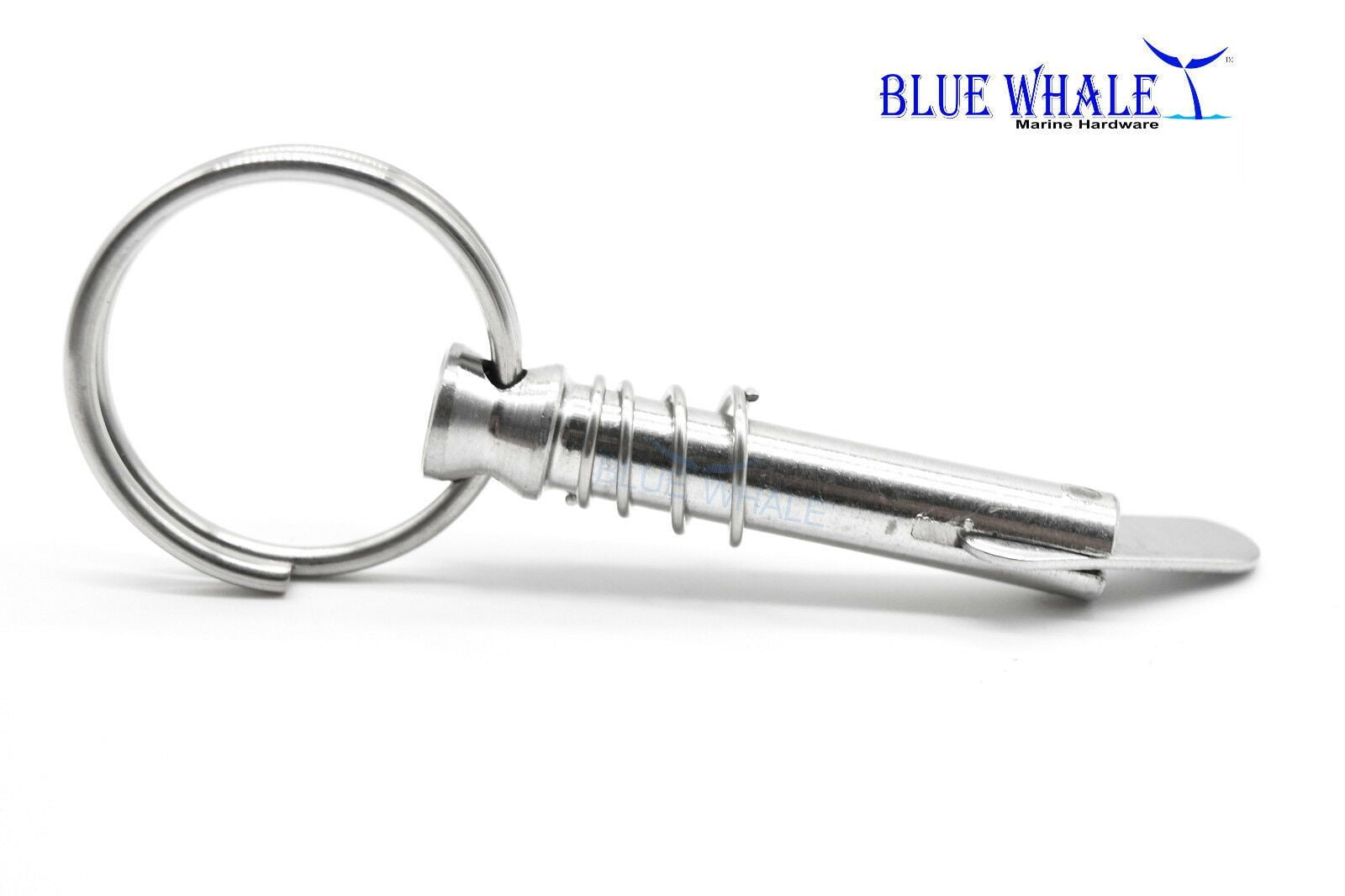 10PCS BLUE WHALE 316 S.S. Quick Release Pins & Drop Cam & Spring 1/4" x 1" Grip