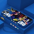 thumbnail image 2 of Funda de teléfono de Anime My Hero Academia para Apple iPhone, 15, 14, 13, 12, 11 Pro Max Plus, 8, 7, SE, funda líquida con Capa de cuerda izquierda, 2 of 5