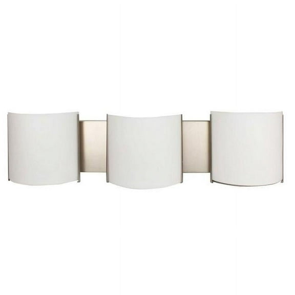 Miseno FLVL1013LEDBN 47 W 3 Integrated Vanity Light, Brushed Nickel