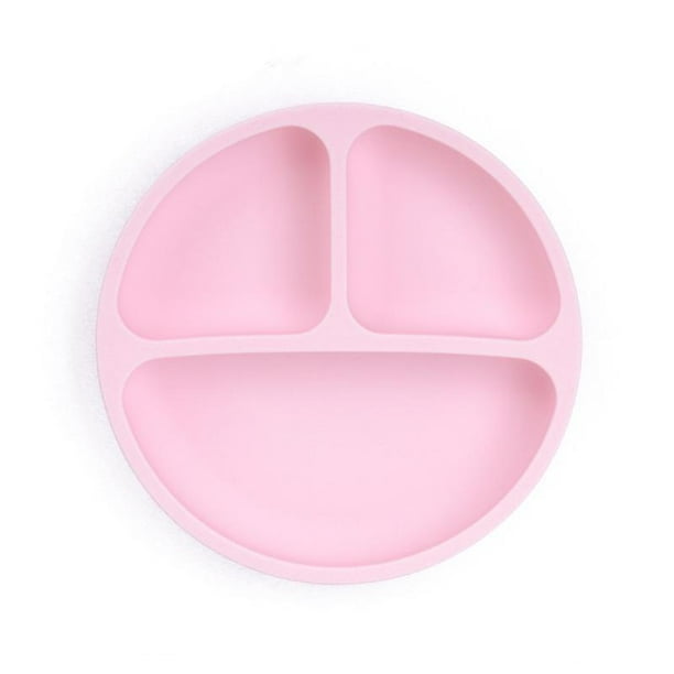 Platos para niños Tazón de silicona con ventosa para bebé Plato con cara sonriente Juego de vajilla para bebé con cara sonriente Plato para niños