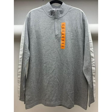 Calvin Klein Mens 1/4 Zip Long Sleeve Pullover Sweater ,Heoric Grey htr, XXL