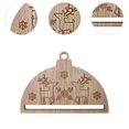 thumbnail image 6 of balikha 6Pcs Christmas Macrame Ornament Christmas Ornament Wall Hanging Semi Circle Crafts Xmas Tree Decor for Holiday Seasonal Decor Elk, 6 of 9