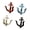 Red blue white black, variant on Bucolic Iron Anchors Shape Wall Hooks For Coastal Themed Decors Heavy Duty Entryway Hangers Homes Organization