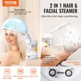 thumbnail image 2 of VEVOR 2 in 1 Hair & Facial Steamer Professional Hair Steamer with Bonnet Hood, 2 of 9