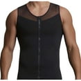 thumbnail image 1 of Fajas moldeadoras para hombre, corsé elástico alto, cintura sin mangas, cuello redondo, top para hombre, 1 of 6