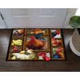 thumbnail image 1 of Paillasson Famille de Poules 16X24 Pouces/40x60 cm, 1 of 5