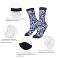 thumbnail image 3 of Goofa Rose Flowers Pattern Children's Crew Socks, Kids' Daily Wear and Sports Socks, Breathable Socks, Sports Socks, Moisture-Wicking Socks for Children, 3 of 6