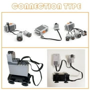 16 PCS Technology Power Function Motor Set Compatible with Lego, with M & XL Motors, Remote Control, IR Receiver, AA Battery Box for STEM Project Moc Building Blocks