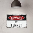 thumbnail image 4 of Beware of Dragon Vintage Metal Tin Sign Decor Retro Funny Aluminum Sign For Home Garage, Basement Wall Decorations, 4 of 5