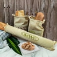 thumbnail image 6 of 2BK Linen Bread Bags with Tie,Pack of 4 Natural Unbleached Bread Bags,Reusable Drawstring Bag for Loaf, Baguette and Homemade Bread Storage, 6 of 8