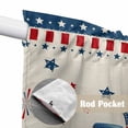 thumbnail image 4 of Independence Day Swag Valances for Windows 2 Pack, Kitchen Window Curtains 36 Inch Length, Blue Truck Firework Star Blue Red Flag Privacy Swag Curtains for Living Room/Bathroom 36"x36", 4 of 8