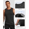 thumbnail image 5 of COOFANDY Men Workout Summer Tank Top Quick Dry UPF 50+ Sleeveless Athletic Gym Shirts Beach Swim Shirt, 5 of 6