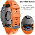 thumbnail image 3 of AIYOCK Compatible with Garmin Fenix 6/6 Pro/5/5 Plus Band, 22mm Unisex Silicone Watch Band for Forerunner 935/Approach S60, 3 of 6