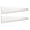 White, variant on WIERPOP Wall Shelf Bracket Pair for Display or Storage Shelves, Aluminum Holder for Glass Shelf and Wood Board