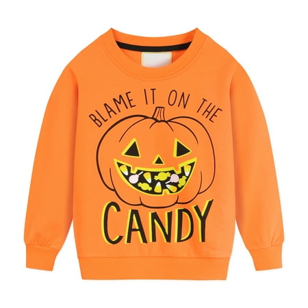

CM-Kid Toddler Boys Halloween Sweater Pumpkins Long Sleeve Pullover Sweatshirts 3t