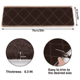 thumbnail image 5 of Evlmd Stair Treads Carpet Non-Slip Indoor, 15 pcs Wood Stair Treads Rugs Anti-Moving Modern Stair Runners Safety for Kids, Dogs, 8" X 30", 5 of 6